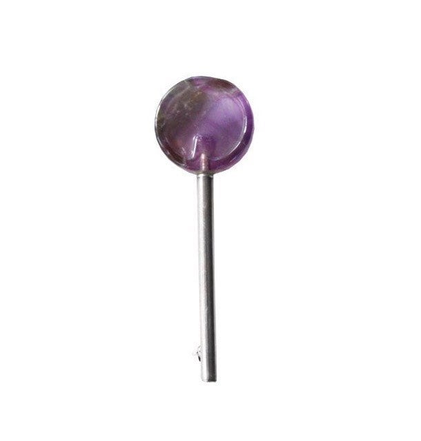 Amethyst Lollipop Sterling Silber Brosche von JanPalomboDesign
