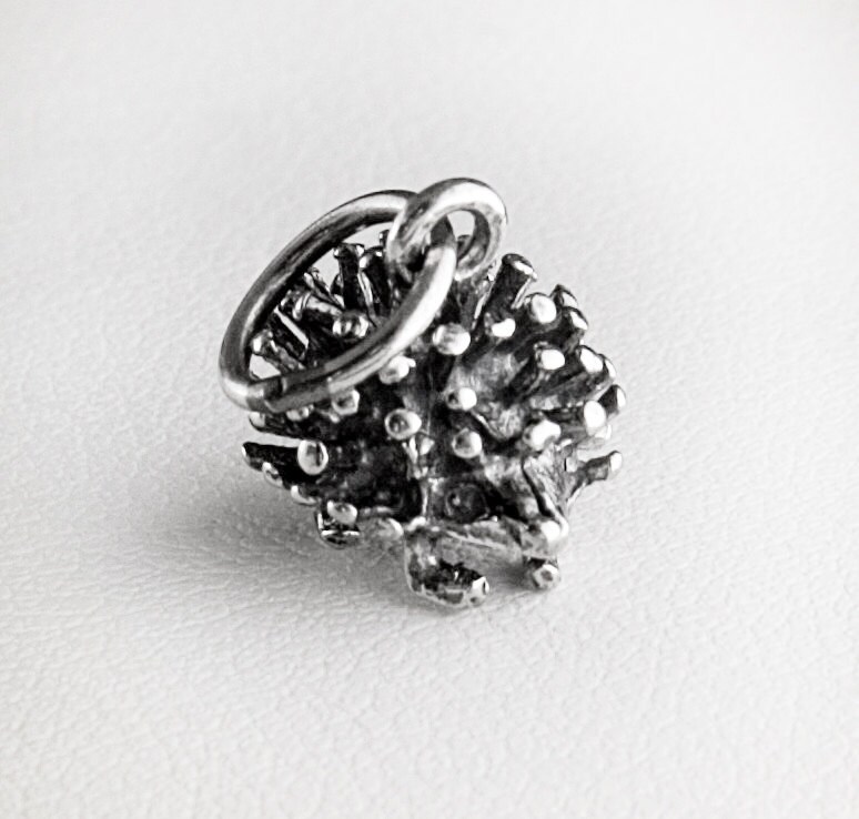 Bezaubernd Igel Sterling Silber Charm von JanPalomboDesign