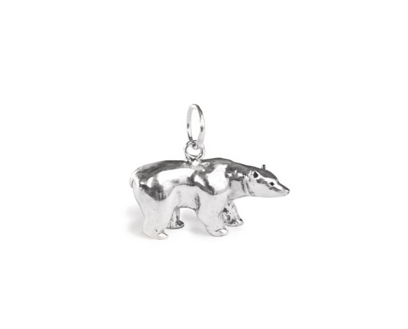 Eisbär Sterling Silber Charm Anhänger von JanPalomboDesign