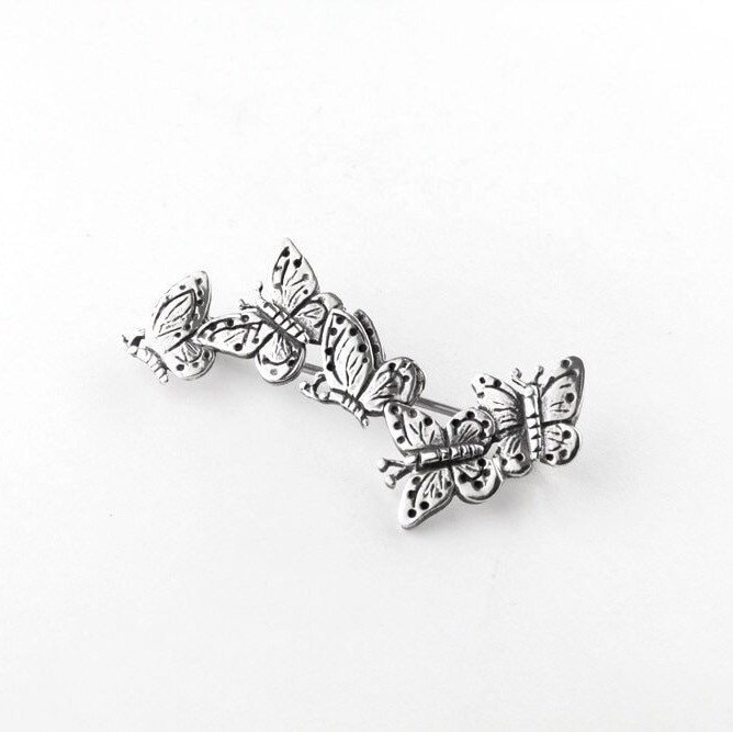 Flatternde Schmetterlinge Sterling Silber Anstecknadel von JanPalomboDesign