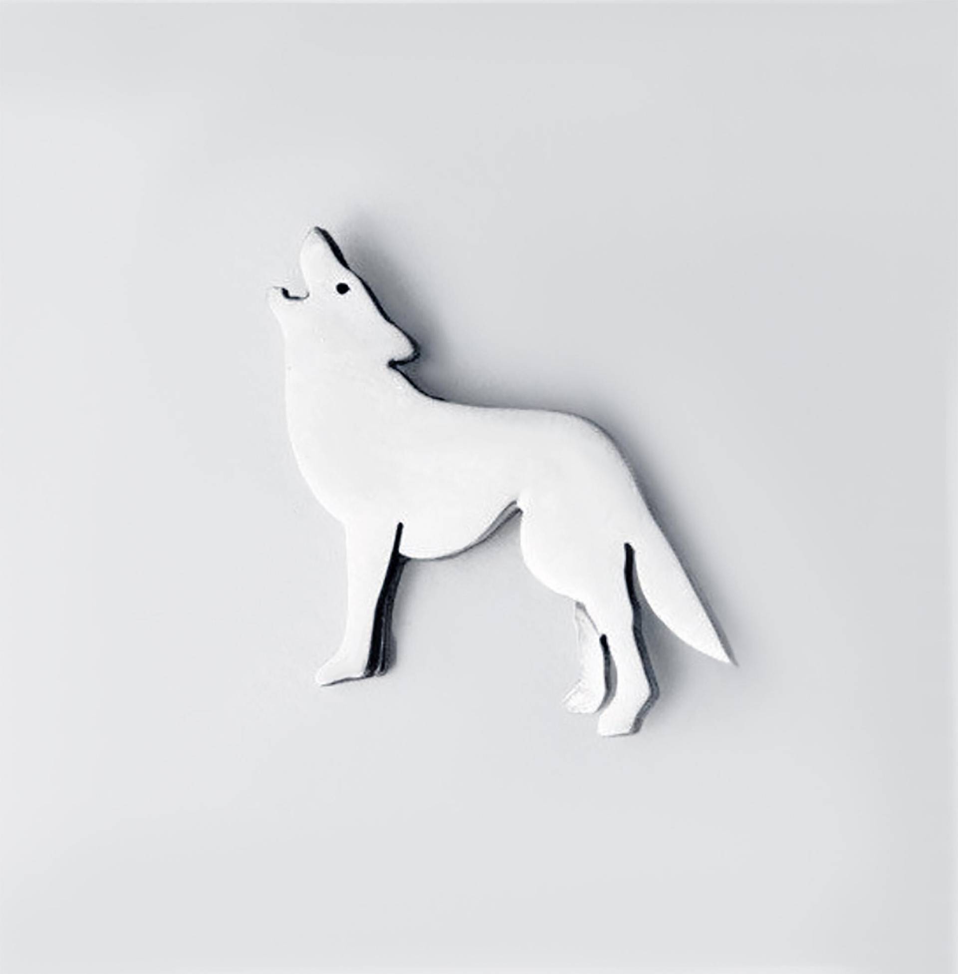 Howling Wolf Sterling Silber Krawattennadel - Handgemachte Anstecknadel Howling Wolf Sterling Silber Krawattennadel - Handgemachte Anstecknadel von JanPalomboDesign