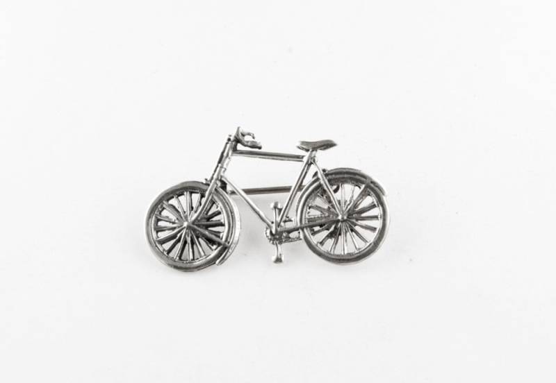 Kleine Fahrrad Sterling Silber Brosche Kleine Fahrrad Sterling Silber Brosche von JanPalomboDesign