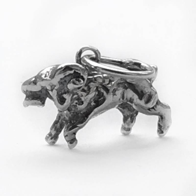 Winziger Schafbock Sterling Silber Anhänger; Kleine Gehörnte Schaf Anhänger, Bergziege Charme von JanPalomboDesign