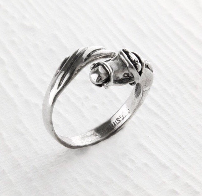 Pferd Sterling Silber Einstellbar Wickelring von JanPalomboDesign