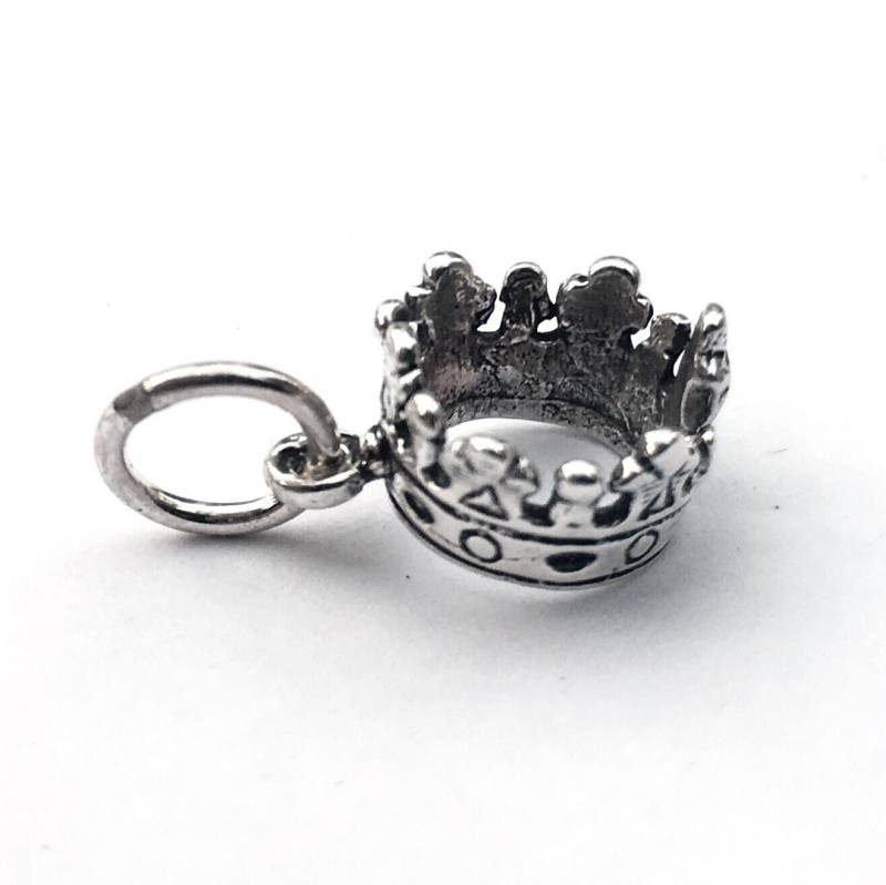 Prinzessin Krone Charm in Sterling Silber von JanPalomboDesign