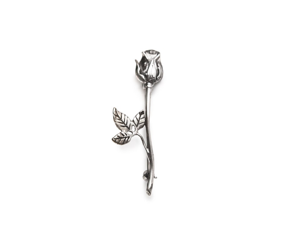 Rose Knospe Sterling Silber Anstecknadel Rose Knospe Sterling Silber Anstecknadel von JanPalomboDesign