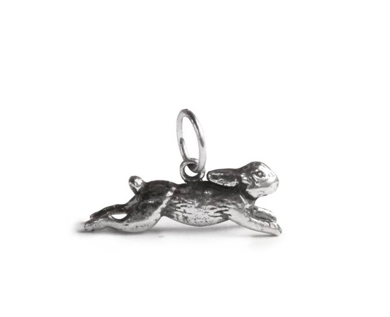 Sterling Silber Kaninchen Charm Anhänger Sternzeichen Tier Schmuck von JanPalomboDesign
