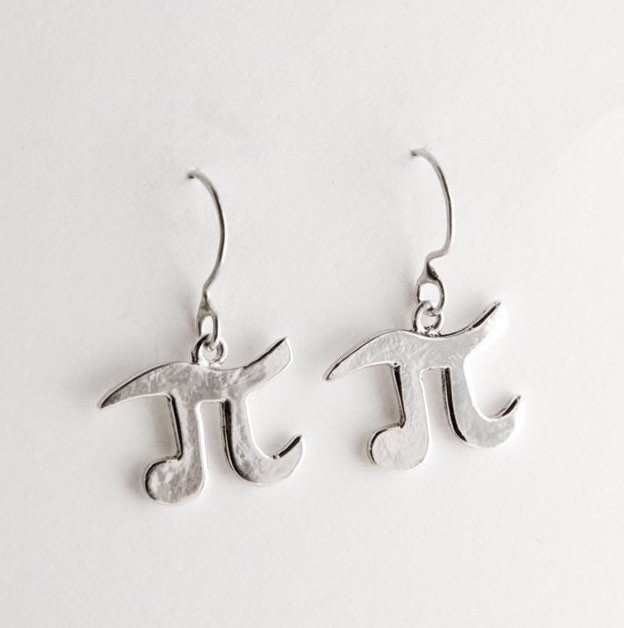 sterling Silber Pi Ohrringe Mathe Lehrer Schmuck Geschenk von JanPalomboDesign