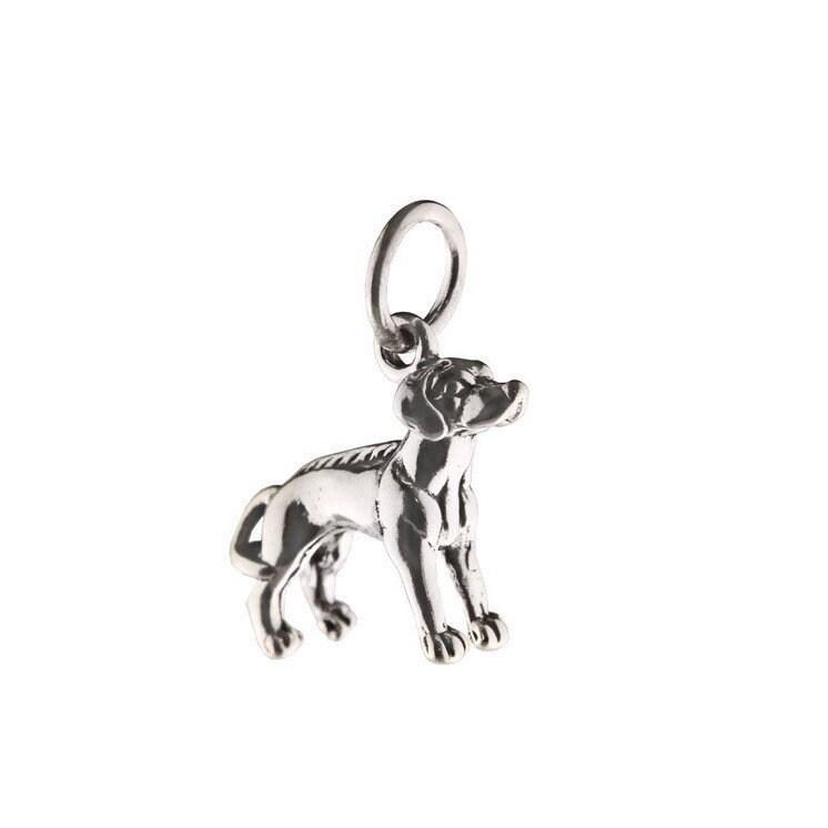 sterling Silber Rhodesian Ridgeback Hund Charm Anhänger von JanPalomboDesign