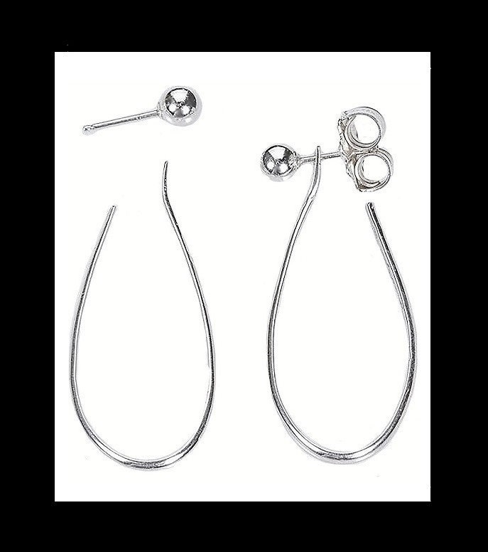 Argentium Sterling Creolen Jacken, Oval Oder Rund, Mit 3 Paar Ball Ohrsteckern Sterling, Zirkonia, 14K Goldfill & Hoop Größenoptionen Argentium Sterling Creolen Jacken, Oval Oder Rund, Mit 3 Paar Ball Ohrsteckern Sterling, Zirkonia, 14K Goldfill & Hoop Größenoptionen von JanPeyserJewelry
