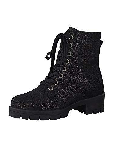 Jana 100% comfort Damen 8-8-25242-23 Stiefeletten, Schwarz (Black Emboss 003), 38 EU von Jana