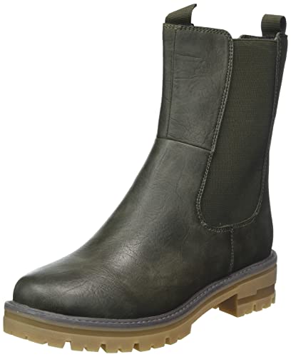 Jana Damen 8-8-25463-29-707 Stiefelette, Khaki, 37 EU Weit von Jana