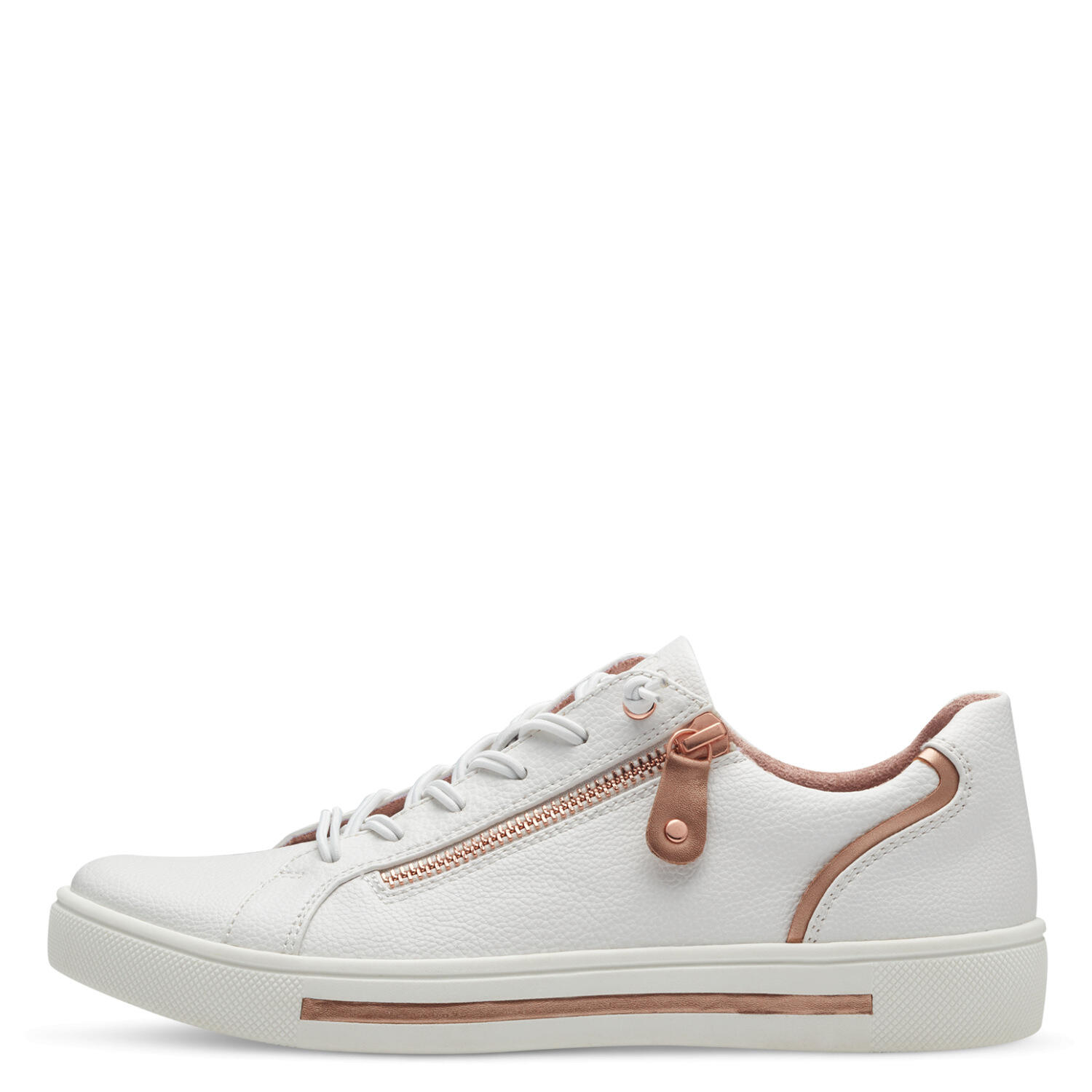 Damen-Schnürer WHITE/ROSEGOLD - Gr. - 37 von Jana