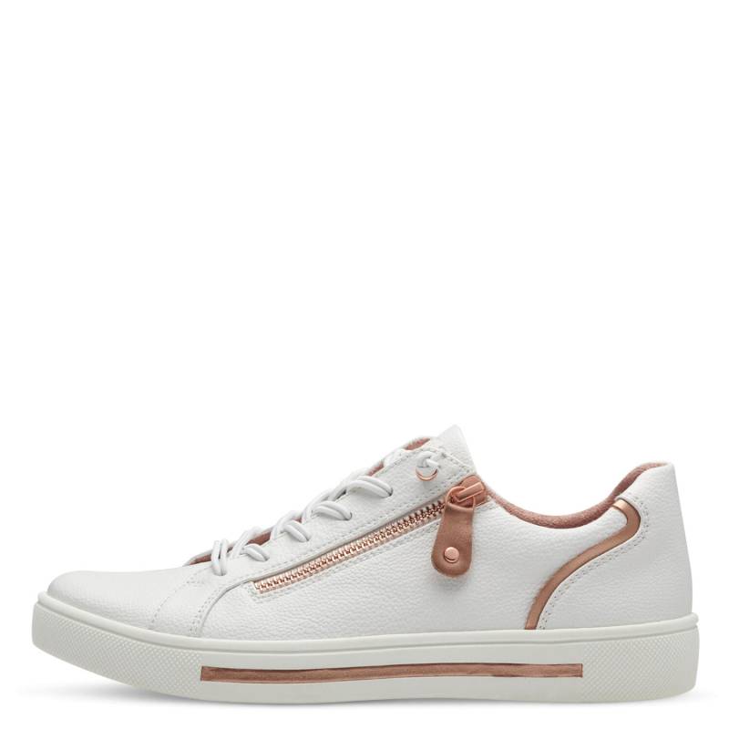 Damen-Schnürer WHITE/ROSEGOLD - Gr. - 37 von Jana