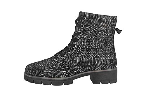 Jana 100% comfort Damen 8-8-25208-25 Stiefelette, BLK STRUC Comb, 38 EU Weit von Jana