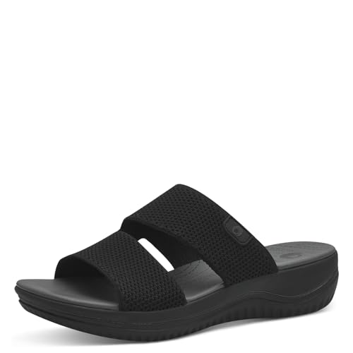 Jana Coshy Damen Hallux Pantolette mit Flexibler Sohle Elastisch, Schwarz (Black), 40 EU von Jana