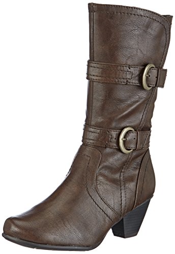 Jana Damen 25341 Kurzschaft Stiefel, Braun (Cafe 361), 37.5 EU von Jana