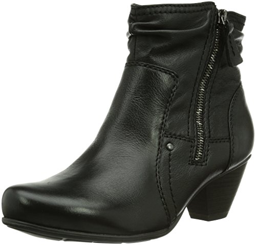 Jana Damen 25353 Kurzschaft Stiefel, Schwarz (Black), 36 EU Weit von Jana