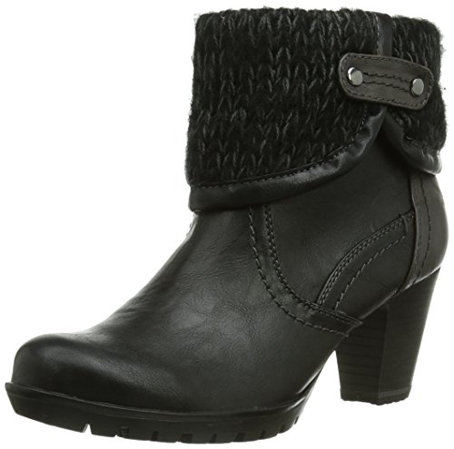 Jana Damen 26306 Schlupfstiefel, Schwarz (Black 1), 40.5 EU Weit von Jana