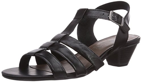 Jana Damen 28204 Offene Sandalen mit Keilabsatz, Schwarz (Black), 39 EU von Jana