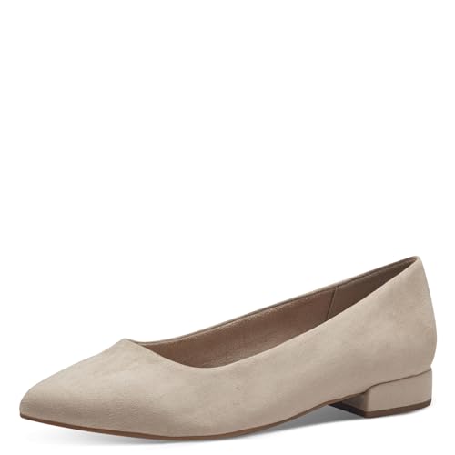 Jana Damen Ballerinas mit Blockabsatz Vegan, Beige (Beige), 39 EU von Jana