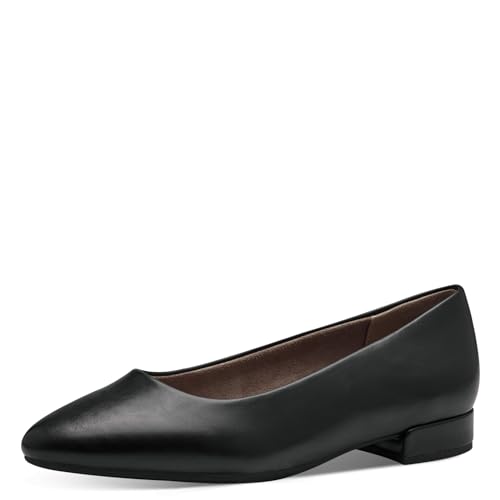 Jana Damen Ballerinas mit Blockabsatz Vegan, Schwarz (Black), 41 EU von Jana