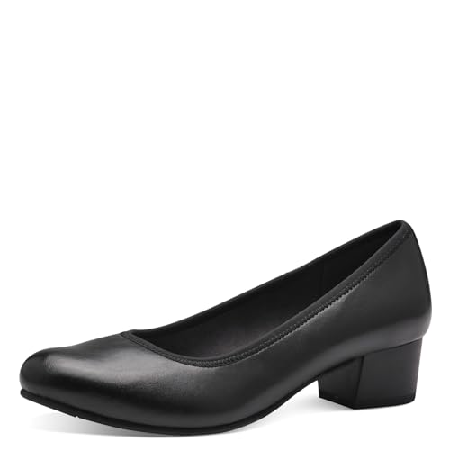 Jana Damen Pumps mit Blockabsatz Vegan, Schwarz (Black), 40 EU von Jana