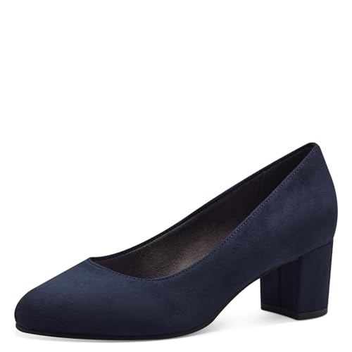 Jana Damen Pumps mit Blockabsatz Vegan, Blau (Ocean), 39 EU von Jana