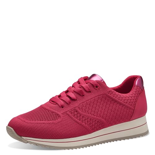 Jana Damen Sneaker flach Freizeit Vegan, Rosa (Fuxia), 41 EU von Jana