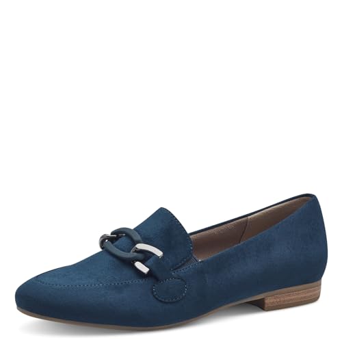 Jana Damen Slipper mit Blockabsatz Vegan, Blau (Navy), 36 EU von Jana