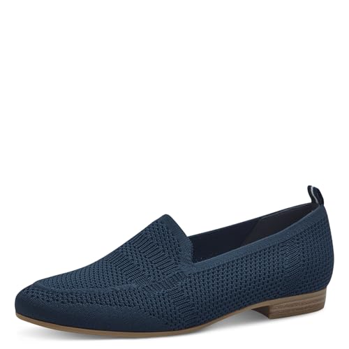 Jana Damen Slipper mit Strukturmuster Vegan, Blau (Navy), 36 EU von Jana