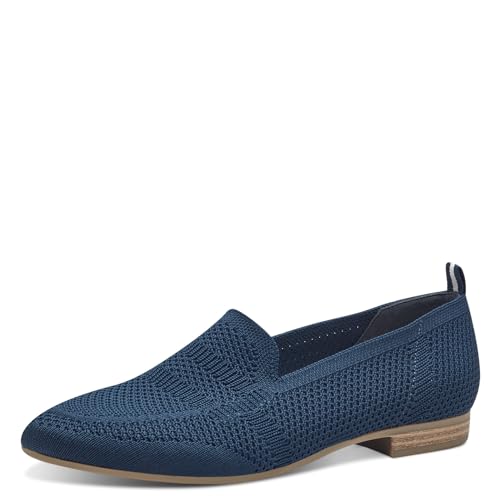 Jana Damen Slipper mit Strukturmuster Vegan, Blau (Navy), 39 EU von Jana