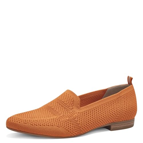 Jana Damen Slipper mit Strukturmuster Vegan, Orange (Orange), 37 EU von Jana