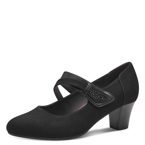 Jana Damen Pumps mit Riemen Mary Jane Vegan, Schwarz (Black), 39 EU Jana Damen Pumps mit Riemen Mary Jane Vegan, Schwarz (Black), 39 EU von Jana