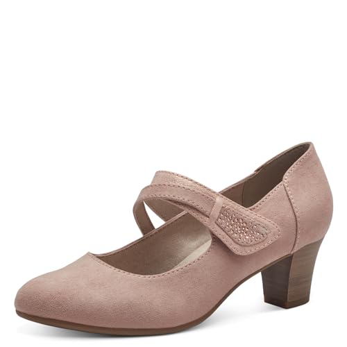 Jana Damen Pumps mit Riemen Mary Jane Vegan, Rosa (Rose), 40 EU von Jana