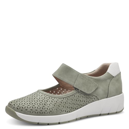 Jana Damen Halbschuhe mit Klettverschluss Vegan, Grün (Sage), 37 EU Jana Damen Halbschuhe mit Klettverschluss Vegan, Grün (Sage), 37 EU von Jana