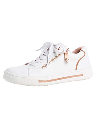 Jana Damen 8-8-23660-26 152 Sneaker, White Gloss, 36 EU Weit von Jana