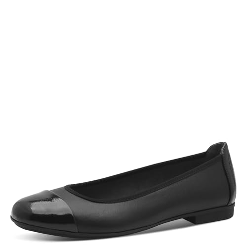 Jana Damen Ballerinas Runde Spitze Vegan, Schwarz (Black), 36 EU von Jana