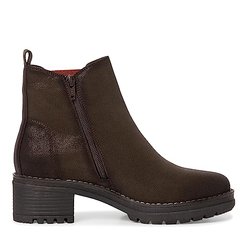 Jana Damen Chelsea Boots Wasserabweisend Vegan, Braun (Mocca), 39 EU von Jana