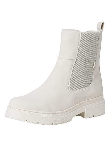 Jana Softline Damen 8-8-25466-29-411 Stiefelette, Ivory, 38 EU Weit von Jana