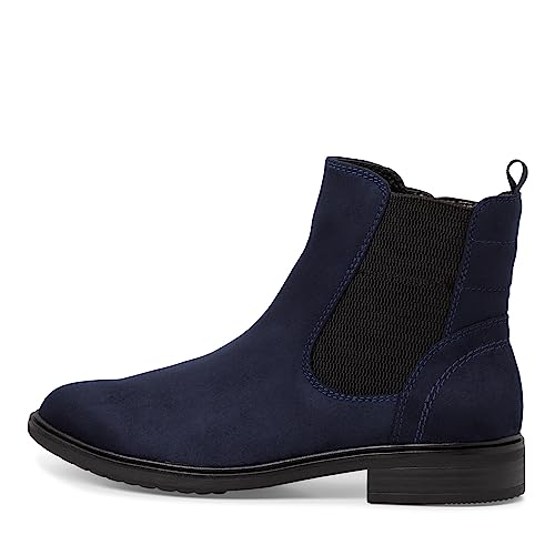 Jana Damen Chelsea Boots Elegant Flach Weite H Mehrweite, Blau (Navy), 36 EU von Jana