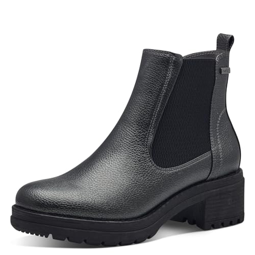 Jana Damen Chelsea Boots Wasserabweisend Vegan, Grau (Grau), 40 EU von Jana