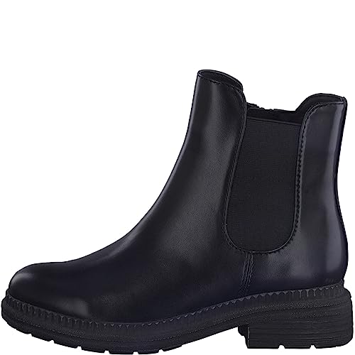 Jana Damen Chelsea Boots Winter mit Reißverschluss Weite H Mehrweite, Schwarz (Black), 37 EU von Jana