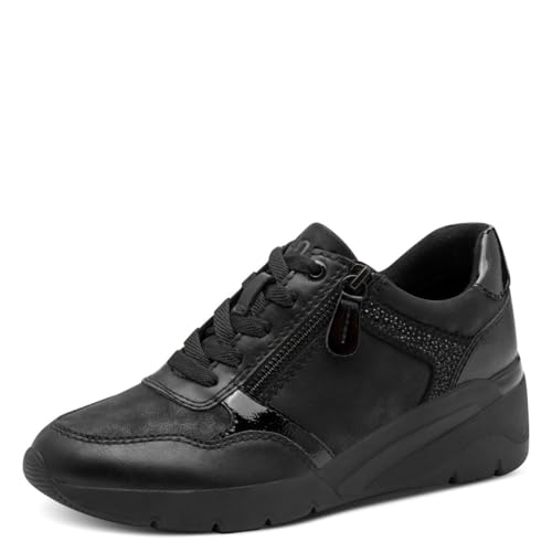 Jana Damen 8-23763-45 Sneaker, Black Glitter, 38 EU von Jana