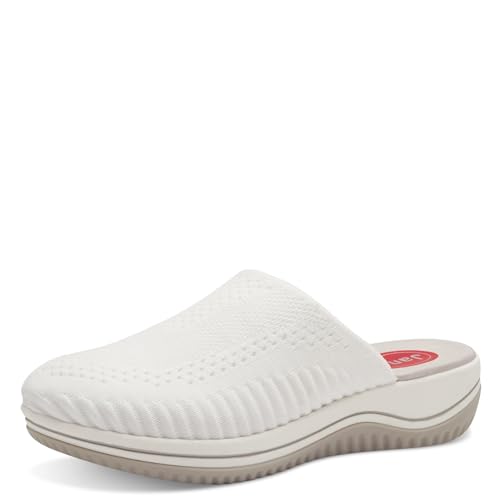 Jana Damen Pantoletten mit dicker Sohle Vegan, Weiß (White), 38 EU von Jana