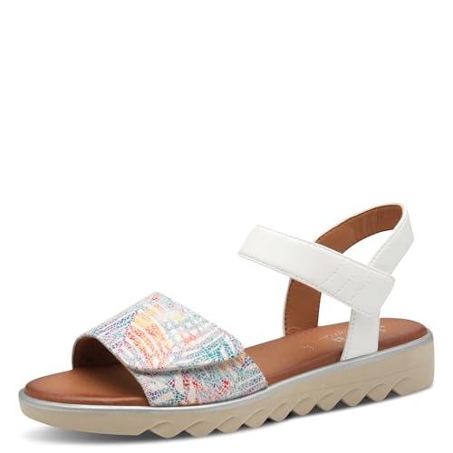 Jana Damen 8-28265-42 Sandalen, White Flower, 37 EU von Jana