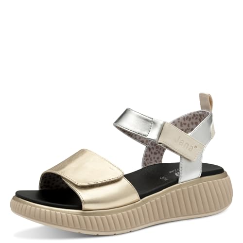 Jana Damen 8-28765-44 Sandalen, Metallic Comb, 38 EU von Jana