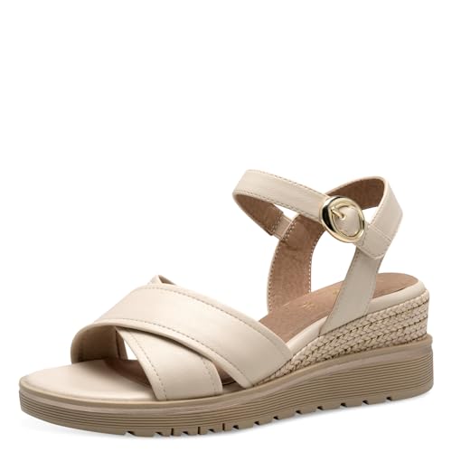 Jana Damen 8-28777-44 Sandalen, Beige, 38 EU von Jana