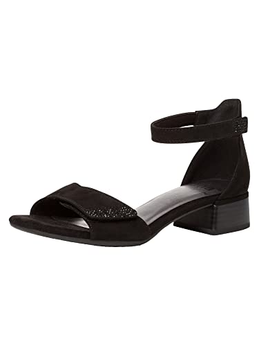 Jana Softline Damen 8-8-28261-20 Sandale mit Absatz, Black, 37 EU von Jana