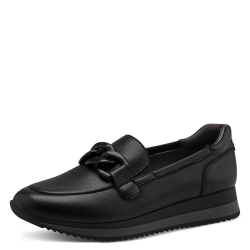 Jana Damen Slip On Sneaker zum Schlupfen Vegan, Schwarz (Schwarz), 42 EU von Jana